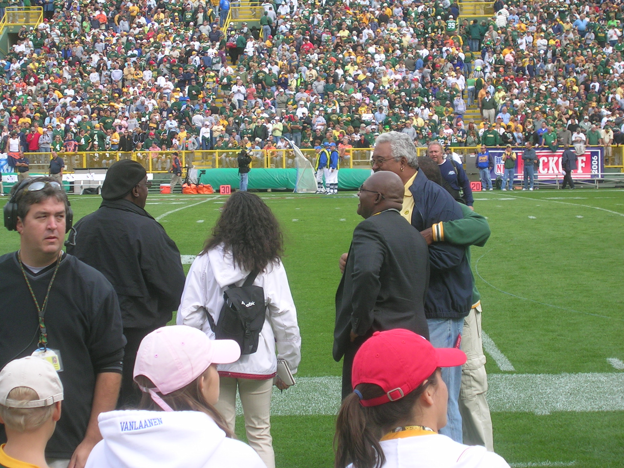 Lambeau Field, Section 124, Row 1